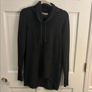 Dakini Charcoal Cowl Neck Tunic Sweater